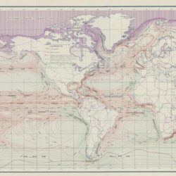 Distribución de hielo y corrientes marítimas (1943)
