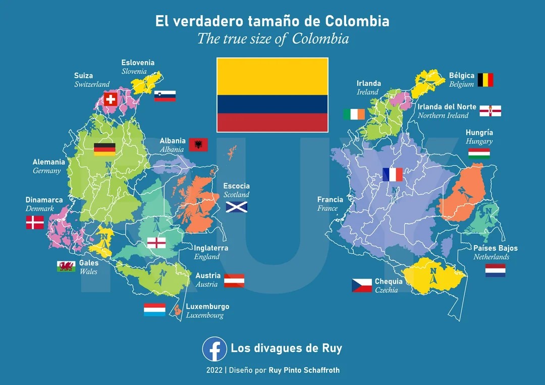 El verdadero tamaño de Colombia (2022)