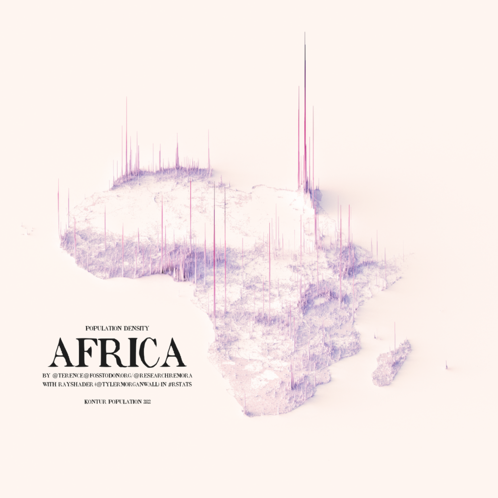 Densidad de población África (2023)