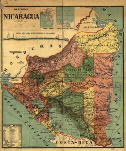 Map of the Republic of Nicaragua (1913)