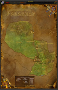Paraguay, in the style of World of Warcraft (2023)