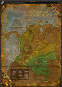 Colombia, en el estilo de World of Warcraft (2023)
