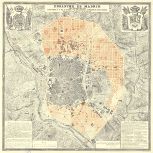 Preliminary draft of the expansion of Madrid (1861)