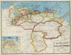 Mapa de los Estados Unidos de Venezuela (1930)