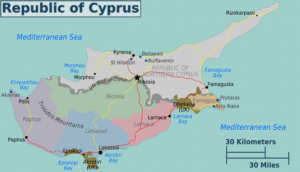 Map of Cyprus (2009)