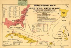 Mapa estratégico de la guerra contra España (1898)
