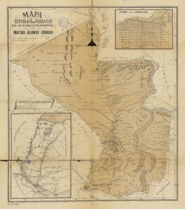 Map of the Republic of Paraguay (1888)