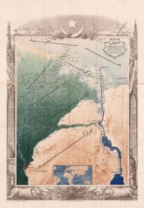 Mapa del canal de Suez (1869)
