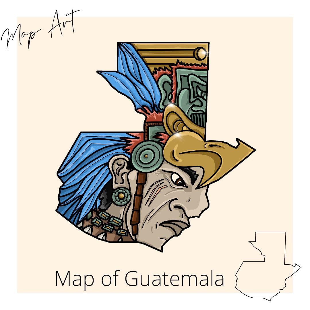 Mapa artístico de Guatemala (2021)