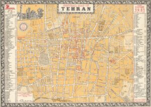 Map of Tehran (1961)