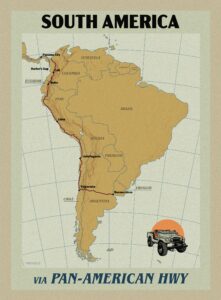 The Pan-American Highway as it passes through South America (2023)