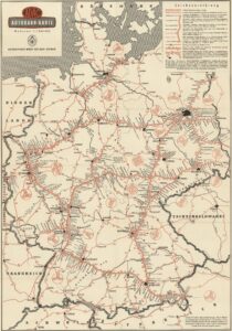 Road map of Germany (1950)