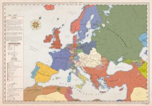 Political map of Europe (1799)