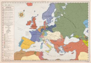 Political map of Europe (1815)