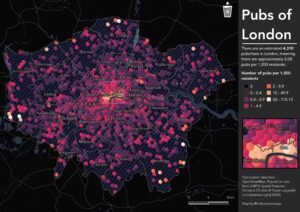 Densidad de pubs en Londres (2023)