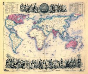 The British Empire around the world (1850)