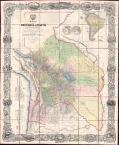 Map of the Republic of Bolivia (1859)