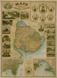 Map of the Eastern Republic of Uruguay (1884)