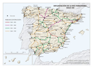Spain's railway network in the 19th century (2021)