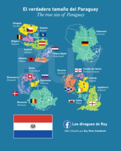 The true size of Paraguay (2022)