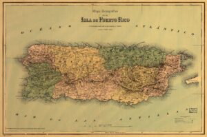 Mapa topográfico de la isla de Puerto Rico (1886)