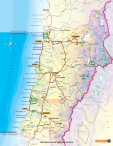 Mapa de la región de Atacama, Chile (2023)