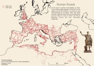 Red de carreteras del Imperio Romano (2020)