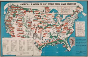 Estados Unidos, un solo pueblo de muchos países (1940)