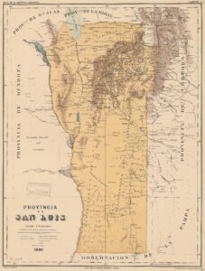 Map of the province of San Luis (1886)