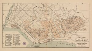 Map of Tarragona, by Alberto Martín (1910)