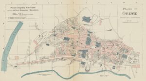 Plano de Orense, por Alberto Martín (1918)