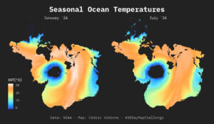 Seasonal ocean temperatures (2024)