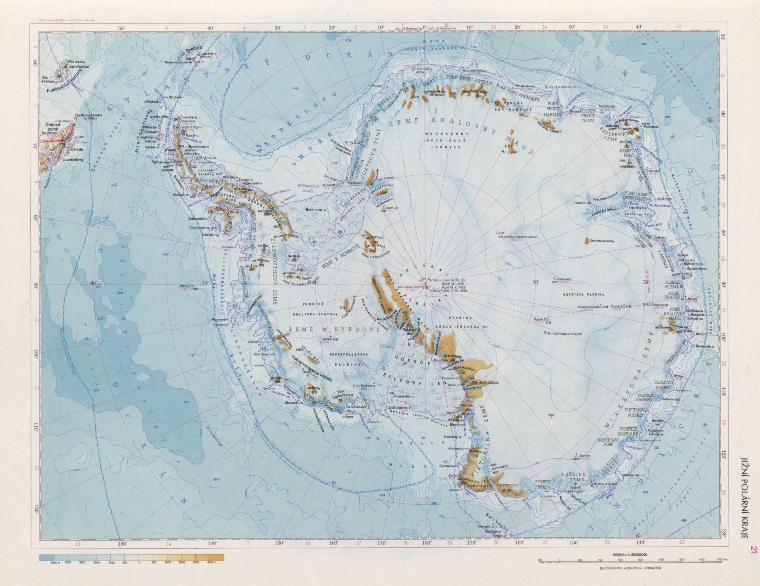 Mapa de las regiones polares del sur (1965) Mapa de las regiones polares del sur (1965)