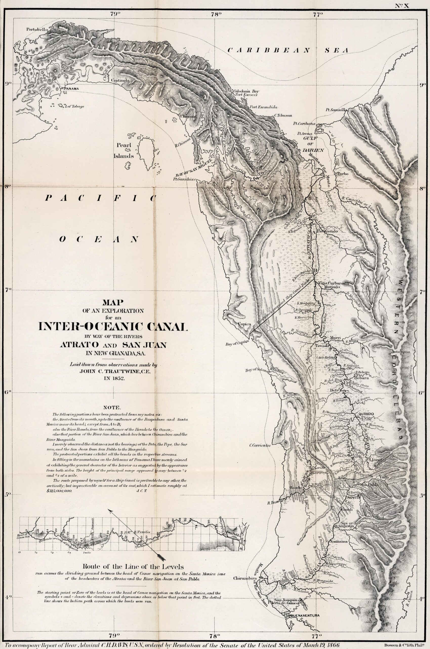 Canal interoceánico del Atrato y el San Juan (1852)