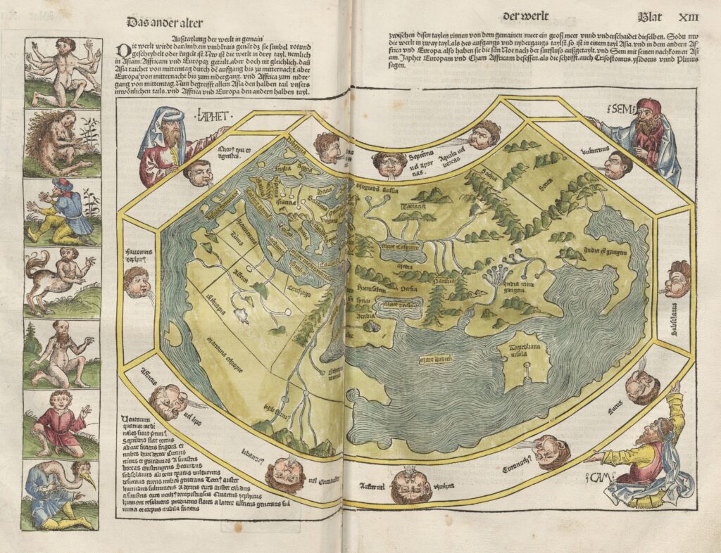 El mapamundi de las Crónicas de Núremberg (1493)