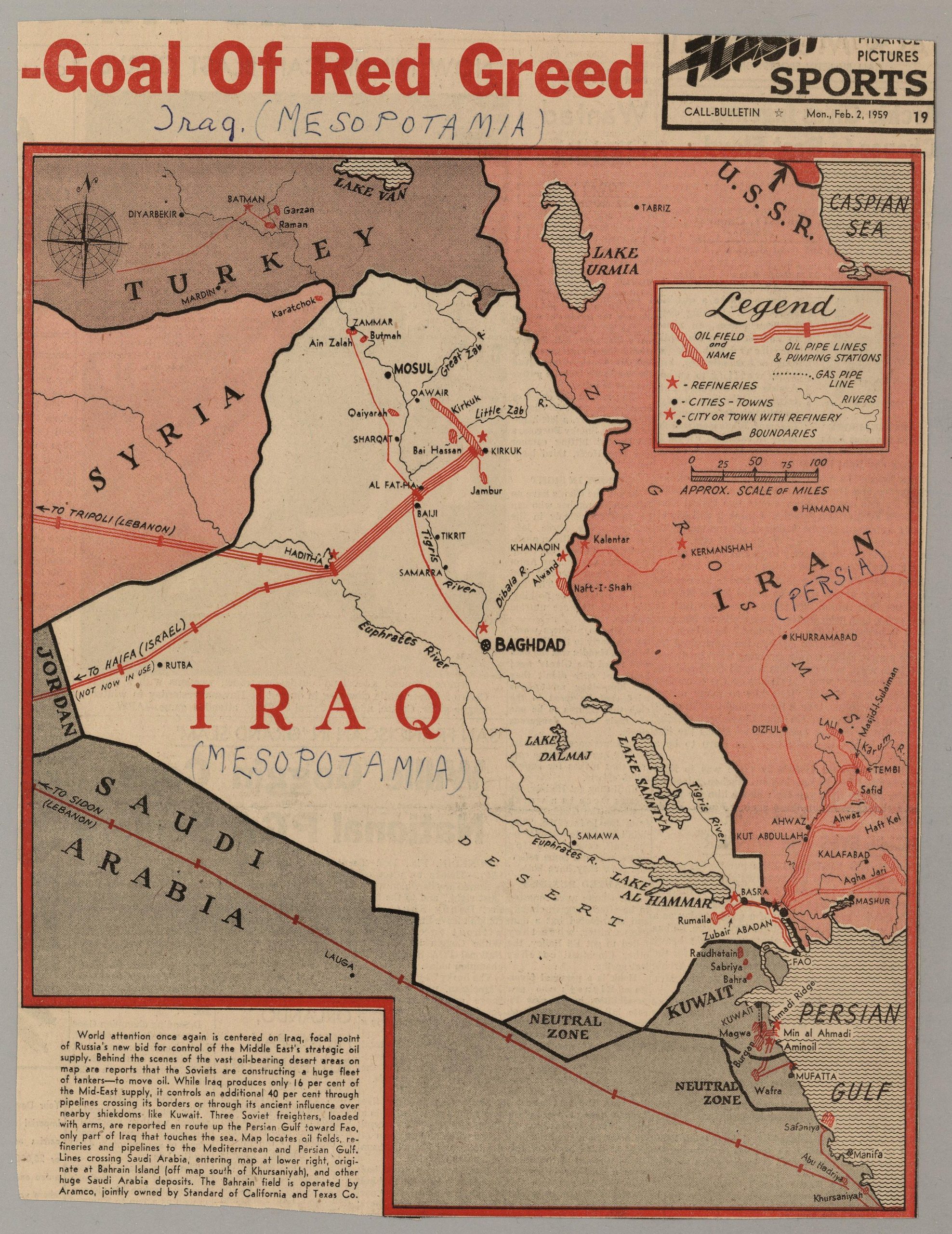 Irak, el objetivo de la codicia roja (1959) Irak, el objetivo de la codicia roja (1959)